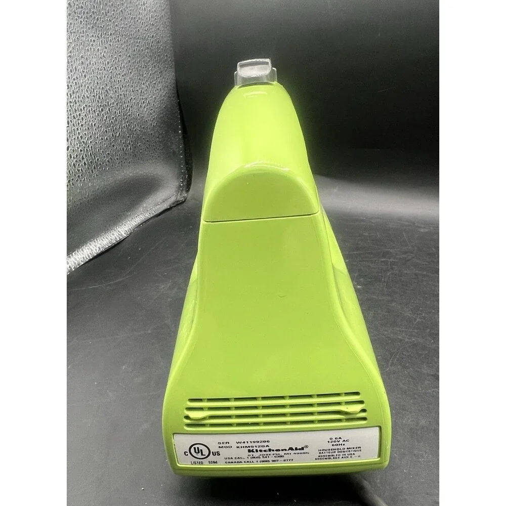 KitchenAid KHM512GA Ultra Power 5 Speed Hand Mixer Green Tested w/ Beaters